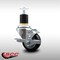 Service Caster 3'' SS Black Poly Swivel 1-7/8'' Expanding Stem Caster with Brake SCC-SSEX20S314-PPUB-BLK-TLB-178 - alternate 2